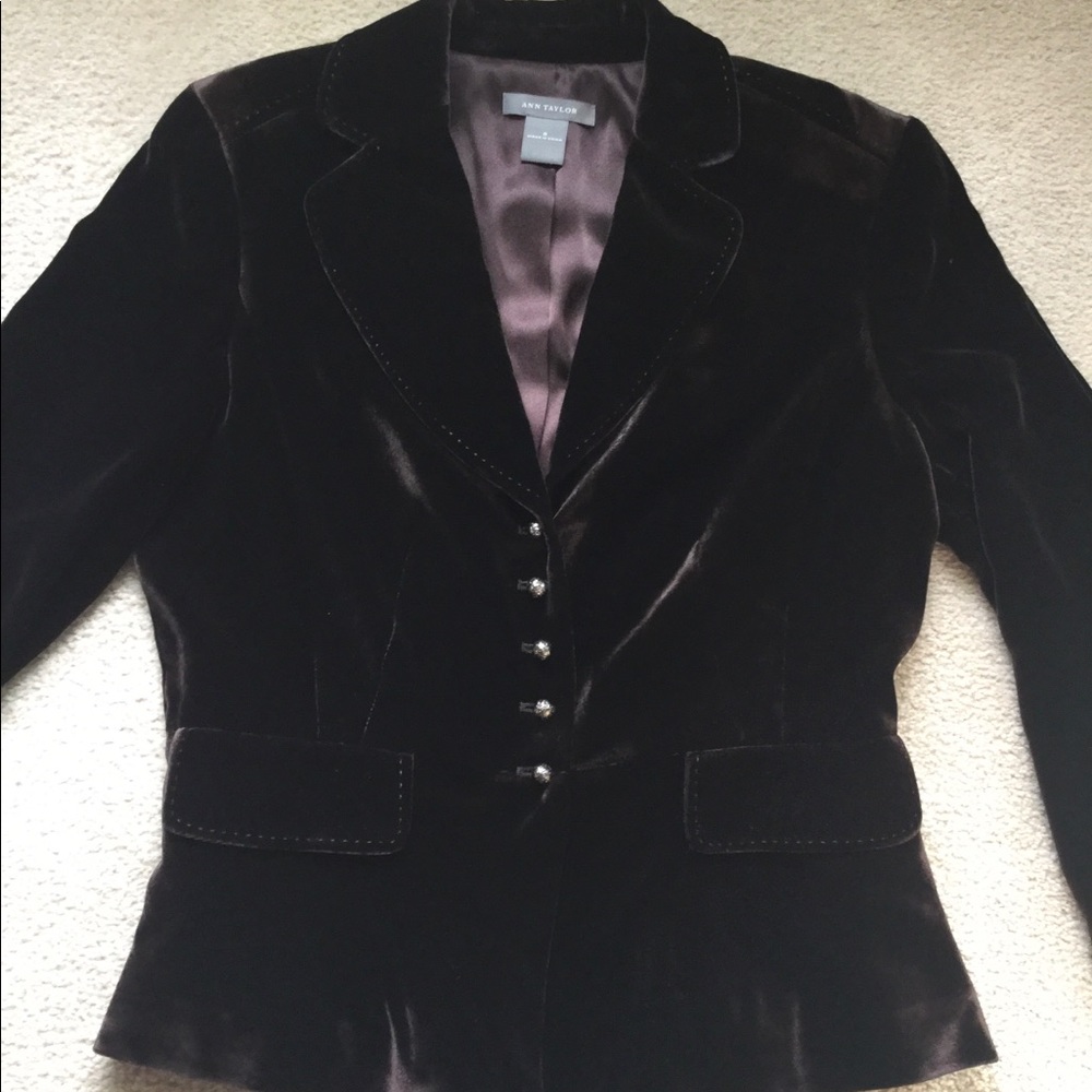 Ann Taylor Velvet Blazer